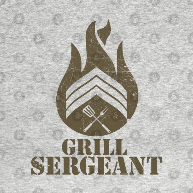 GRILL SERGEANT (BROWN) by spicytees